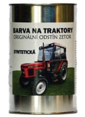 BARVY NA TRAKTORY ZETOR, Originálne, syntetické, lesk, ČERVENÁ, 1kg