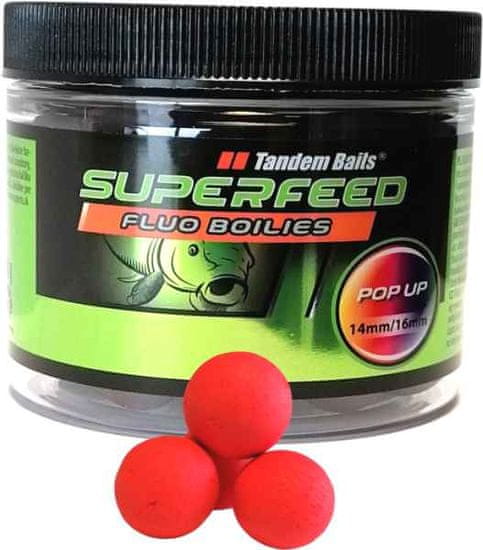 Tandem Baits 14/16mm plávajúce boilies Super Feed Fluo PopUp 90g - crazy lobster