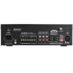 Omnitronic CPE-120P PA, 100V mixážny zosilňovač, 120W, BT/MP3/FM