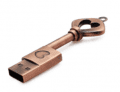 CTRL+C USB v tvare kľúča SRDCE bronz, 64 GB, USB 2.0