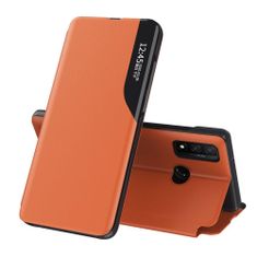 IZMAEL Elegantné knižkové puzdro View Case pre Huawei P30 Lite - Oranžová KP10898