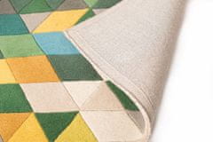 Flair Ručne všívaný kusový koberec Illusion Prism Green / Multi 80x150