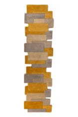 Flair Behúň Abstract Collage Ochre/Natural 60x230