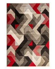 Flair AKCIA: 160x230 cm Kusový koberec Hand Carved Aurora Grey / Red 160x230