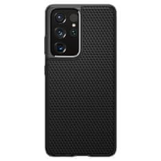 Spigen Liquid Air silikónový kryt na Samsung Galaxy S21 Ultra, čierny