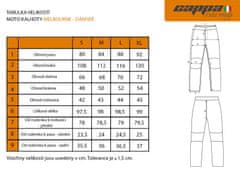 Cappa Racing Nohavice moto dámske MELBOURNE textilný sivé / fluo / čierne XL