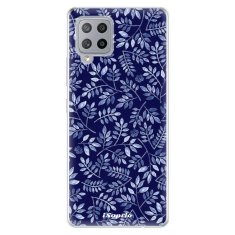 iSaprio Silikónové puzdro - Blue Leaves 05 pre Samsung Galaxy A42