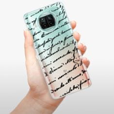 iSaprio Silikónové puzdro - Handwriting 01 - black pre Xiaomi Mi 10T Lite