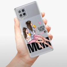 iSaprio Silikónové puzdro - Milk Shake - Brunette pre Samsung Galaxy A42