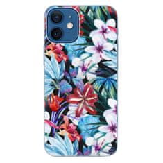 iSaprio Silikónové puzdro - Tropical Flowers 05 pre Apple iPhone 12