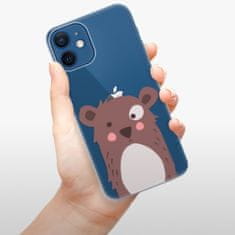 iSaprio Silikónové puzdro - Brown Bear pre Apple iPhone 12