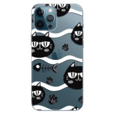 iSaprio Silikónové puzdro - Cat pattern 04 pre Apple iPhone 12 Pro