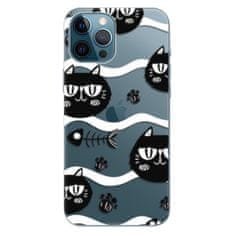 iSaprio Silikónové puzdro - Cat pattern 04 pre Apple iPhone 12 Pro Max