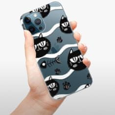 iSaprio Silikónové puzdro - Cat pattern 04 pre Apple iPhone 12 Pro Max