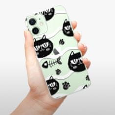 iSaprio Silikónové puzdro - Cat pattern 04 pre Apple iPhone 12 Mini