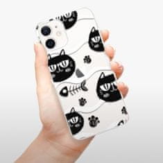 iSaprio Silikónové puzdro - Cat pattern 04 pre Apple iPhone 12 Mini