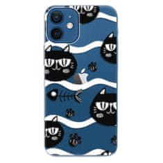 iSaprio Silikónové puzdro - Cat pattern 04 pre Apple iPhone 12 Mini