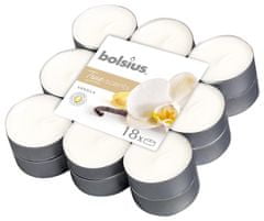 Bolsius Sviečky Bolsius Tealight True Scents, čajové, vonné, vanilka, bal. 18 ks