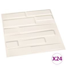 Vidaxl Nástenné 3D panely 24 ks 0,5x0,5 m 6m2