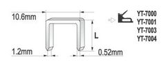 YATO Spona do zošívačky 10 x 10,6 mm 1000 ks