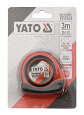 YATO Meter zvinovací 3 mx 16 mm autostop