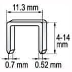 YATO Spona do zošívačky 10 x 11,2 mm 1000 ks