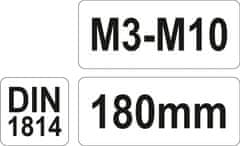 YATO Vratidlo pre závitníky M3 - M10