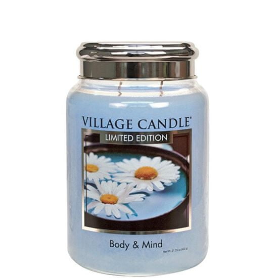 Village Candle Vonná sviečka v skle Telo a myseľ ( Body & Mind Limited Edition) 602 g