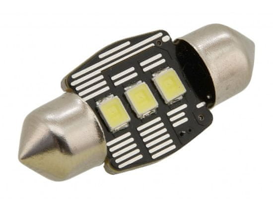 Compass  Žiarovka 3 LED SMD 12V suf.11X32 SV8.5 NEW-CAN-BUS biela 2ks