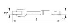 YATO Račňa 1/2" otočná 457 mm