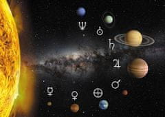 mapcards.net 3D pohľadnica Solar system (Slnečná sústava - symboly)