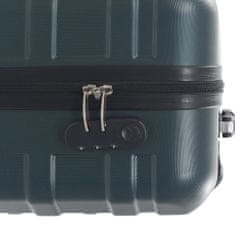 Vidaxl Súprava cestovných kufrov s tvrdým krytom 2 ks zelená ABS