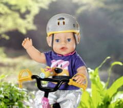 BABY born Helma na bicykel strieborná