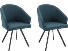 Danish Style Jedálenská stolička Milan (SET 2 ks), modrá