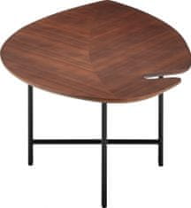 Danish Style Konferenčný stolík Letysa, 120 cm, tmavo hnedá