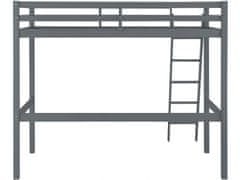 Danish Style Poschodová posteľ Vicky, 175 cm, šedá