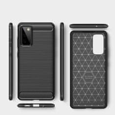 MG Carbon Case Flexible silikónový kryt na Samsung Galaxy S20 FE 5G, čierny