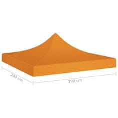 Vidaxl Strecha na párty stan 2x2 m, oranžová 270 g/m2