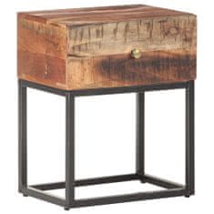 Vidaxl Nočný stolík 40x30x50 cm surové akáciové drevo