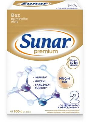 Sunar Premium 2 benefity mlieka