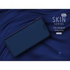 Dux Ducis Skin Pro knižkové kožené puzdro na Huawei P Smart 2020, modré