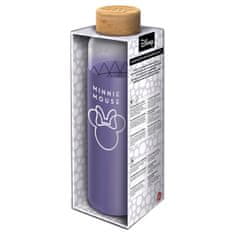 Stor Sklenená fľaša so silikónovým povrchom MINNIE MOUSE 585ml, 00255