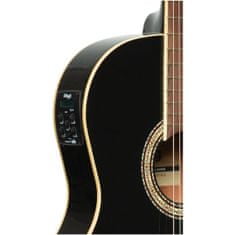 Stagg SCL60 TCE-BLK, elektroakustická klasická gitara 4/4, čierna