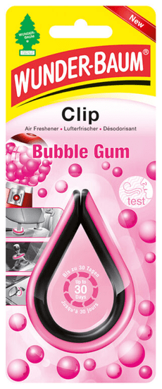 WUNDER-BAUM Clip osvěžovač bubble gum