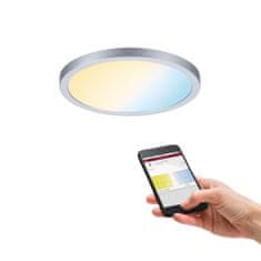 Paulmann Paulmann Smart Home Zigbee LED vstavané svietidlo Areo VariFit IP44 kruhové 175mm 13W matný chróm meniteľná biela 930.45 93045