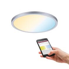 Paulmann Paulmann Smart Home Zigbee LED vstavané svietidlo Areo VariFit IP44 kruhové 230mm 16W matný chróm meniteľná biela 930.46 93046