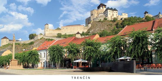 tvorme pohľadnica panoráma Trenčín b126