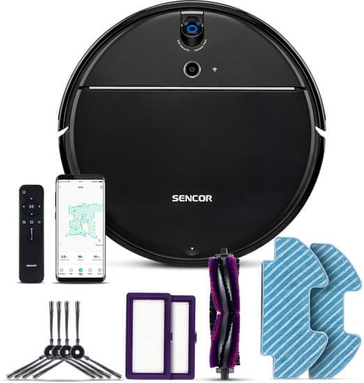 SENCOR robotický vysávač 2v1 Active AllFloor GYRO WiFi SRV 8550BK