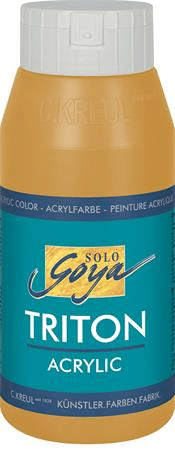 KREUL Akrylová farba "TRITON SOLO GOYA", svetlá okrová, 750 ml