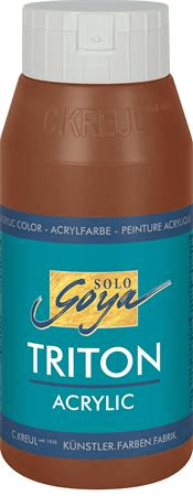 KREUL Akrylová farba "TRITON SOLO GOYA", oxid tm.hnedá, 750 ml